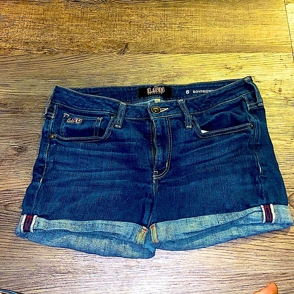LSU Tigers official brand jean shorts